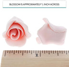 Global Sugar Art Rose Sugar Flowers, Pink Unwired, Very Small, 18 Count by Chef Alan Tetreault