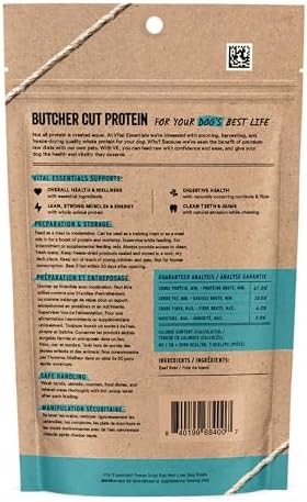 Vital Essentials Freeze Dried Dog Treats | Beef Liver, Single Ingredient | Premium Quality | Grain Free Training Treats for Dogs, 2.1 oz Bag