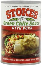 Stokes Green Chile Sauce with Pork (12 Cans)