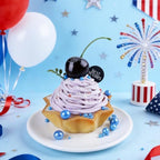 Blue Pearl Sprinkles for Cake Decorating, 4 Sizes Sugar 130g/4.6oz, Cupcake, Ice Cream, Donuts, Macaron Toppings Supplies (2mm, 4mm, 7mm, 1cm)