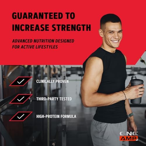 GNC AMP New Wheybolic- Clinically Studied Whey Protein Powder for Workouts & Active Lifestyles- High Leucine Content- Smooth Mixing Drink Mix for Fitness Shakes- Classic Vanilla- 55.9 Oz (26 Servings)