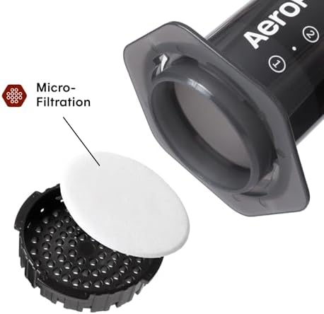 AeroPress Original Coffee Press - All-in-One French Press, Pour-Over & Espresso Style Manual Brewer, 2 Min Brew for Less Bitterness, More Flavor, Small Portable Coffee Maker, Travel & Camping