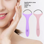 2pcs Spring Facial Hair Remover,Stainless Steel and Plastic Portable Threading Face Epilator for Women, Upper Lip Chin Cheeks Neck Mustache and Upper Lip Hair,in and