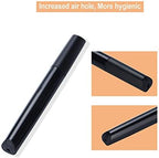 Toothbrush Travel Case, Plastic Container Toothbrush Holder Brushes Box Breathable Design with Air Hole More Toothbrush Tube Container for Home Daily Business Use (Black)