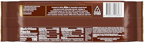 Arnott's Tim Tam Milk Chocolatey Cookies 7 oz (200 Grams), Original Flavour, Pack of 4, Authentic Imported