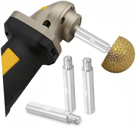 jojofuny 3pcs Angle Extension Rod Set for Polishing Machines Threaded Adapter for Electric Polishers Versatile Tool Accessory for Grinding and Buffing