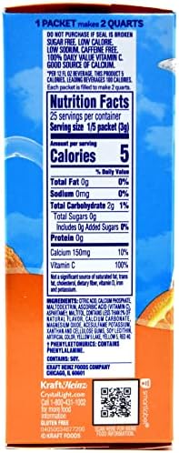 Crystal Light Classic Orange Drink Mix, 10-Quart Canister (Pack of 2)