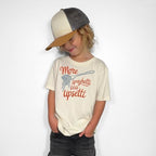 Kids' More Spaghetti Less Upsetti Graphic T-Shirt | Funny Pasta Quote Tee