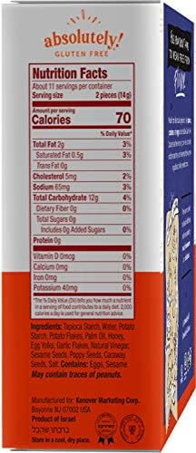 Absolutely Gluten Free Everything Flatbread, 5.29-Ounce (3-Pack)