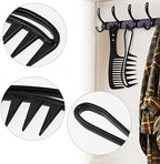 WLLHYF 2 Piece Wide Tooth Comb Curling Shark Combs Hair Styling Accessories Professional Salon Afro Coarse Comb Anti-Static Durable Hairdressing Tool for Men Women Styling Black