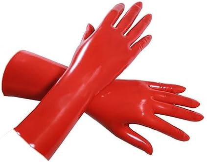 Rubber Secrets Short Latex Mixed Toes Wrist Gloves