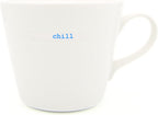 Keith Brymer Jones - Word Range - Ceramic Standard Bucket Mug - Gift Boxed - chill - 350ml