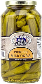 Amish Wedding Mild Pickled Okra 32 Ounces (Pack of 2)
