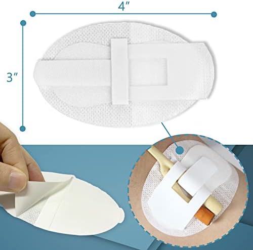 Urinary Tube Stabilization Fixation Stickers, Adhesive Pads for Leg Bag Support, Anti-Slip Drainage Tube Holder for Daily Care (White, 5)