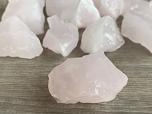 GAF TREASURES Large Pink Calcite Rough Natural Stone, Raw Calcite Rock (Pink Calcite, 1 piece)