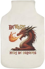 Azeeda 'Beware Here Be Dragons' Hot Water Bottle Cover (HW00050260)