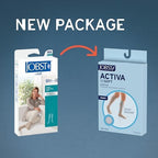 JOBST ACTIVA SoSoft 20-30 mmHg Compression Socks Knee High Closed Toe, Ribbed Design