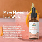 Brewch Pink Lemonade Extract 2oz | Natural, Sugar-Free, Water-Soluble, 2x Super Strength Lemonade Flavoring for Making Natural Beverages, Syrups, Homebrew, Cocktails, Frosting & Baking