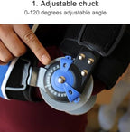 One Size Articulated Elbow Splint Universal Elbow Stabilizer for Left and Right Arm, Elbow Brace Immobilizer with Strap
