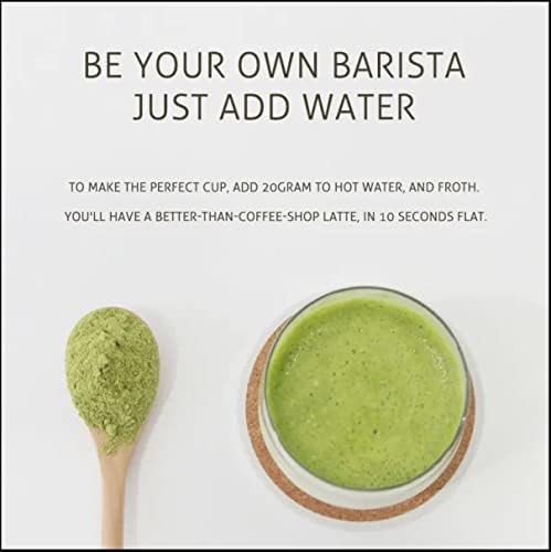 Nourishment Rituals Green Tea Super Latte Matcha Powder | Authentic Japanese Instant Ceremonial Grade Matcha, Superfood Powder Blend - Pack of 1, 260g (12-Servings)