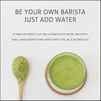Nourishment Rituals Green Tea Super Latte Matcha Powder | Authentic Japanese Instant Ceremonial Grade Matcha, Superfood Powder Blend - Pack of 1, 260g (12-Servings)