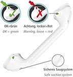 Wenko Wall Grip Secura White 59 cm-with Indicator, 8.5 x 42 x 11.5 cm
