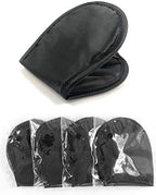 Sleep Eye Mask Blindfold with Nose Pad and Elastic Strap, 4 Layers, Black, Pack of 30