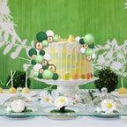 40Pcs Balls Cake Toppers Pearl Foam Ball Cake Picks Mini Balloon Cupcake Toppers Insert Bubble Balls DIY Decoration for Kids Baby Shower Birthday Party Wedding Supplies Green Gold White