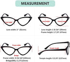 Eyekepper 4-pack Reading Glasses for Women Cateye Readers Oversized