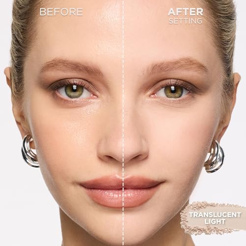 L'Oreal Paris Infallible Blur-fection Longwear Loose Setting Powder, Blurring Face Powder With Up to 24HRs of Wear, Translucent Light, 1 Kit