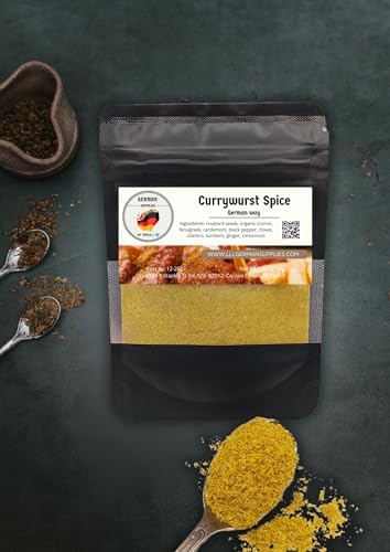 50g (1.76) Currywurst Seasoning - Mild German Curry Powder - Traditional Curry Recipe - for Sausages and More
