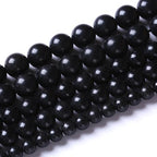 60PCS 6mm Natural Shungite Black Stone Beads for Jewelry Making Round Loose Beads DIY Bracelets Necklaces Energy Crystal Healing (Shungite Beads, 6mm)