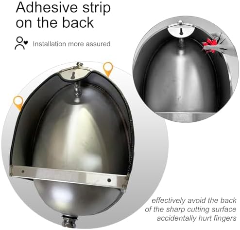 Wall-mounted Stainless Steel Urinal for Man, Intelligent Flushing Urinals for Men's Adult, Household/Commercial Sensor Male Toilet for Garage KTV Dorm Bar Hotel Shop