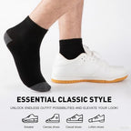 30 Pairs Ankle Socks For Men - Lightweight Mens Socks Size 9-12 Thin Casual Quarter Bulk Socks