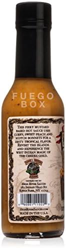 High River Sauces Cheeba Gold Barbados Style Scotch Bonnet Pepper Sauce (Single)