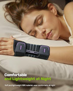 Rakiie Carpal Tunnel Wrist Brace, Adjustable Night Wrist Support with 3 Metal Splints, Hand Brace for Men Women No Pressure on Thumb, Splint Stabilizer for Work, Arthritis (Right Hand, Purple, Medium)