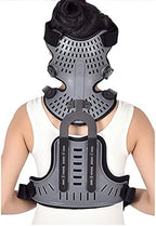 Orthosis Cervical Thoracic Halo Brace, Head Neck Chest Orthosis Adjustable Cervical Thoracic Orthosis U Lumbar Support, Angle Adjustable Breathable, Cervical Rehabilitation Brace 501