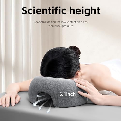 Face Down Pillow,Adjustable Memory Foam Face Down Pillow,Skin Friendly Material, Ideal Choice for Office and Leisure,Prone Cushion for Rest and Recovery Reimagined