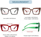 Eyekepper Oversize Metalless Screwless Blue Light Blocking Reading Glasses Women - 6 Pack Large Frame Computer Readers