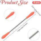 6 Pcs Hair Remover Spring Skin, Facial Hair Remover, Threading Hairs Removal Exfoliator Removal Epilator Coil Portable Threading Tool for Women Chin Cheek Mustache Upper Lip