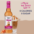 Jordan’s Skinny Mixes Sugar Free Coffee Syrup, Salted Caramel Coffee Flavoring Syrup, Zero Calorie Drink Mix, Lattes, Baking, Protein Shake or Cocktail, Dairy & Gluten Free, Kosher, 25.4 Fl Oz, 2 Pack