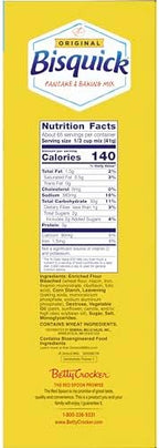 Betty Crocker Bisquick Pancake and Baking Mix, Original, Makes About 145 Pancakes, Giant Size, 96 oz