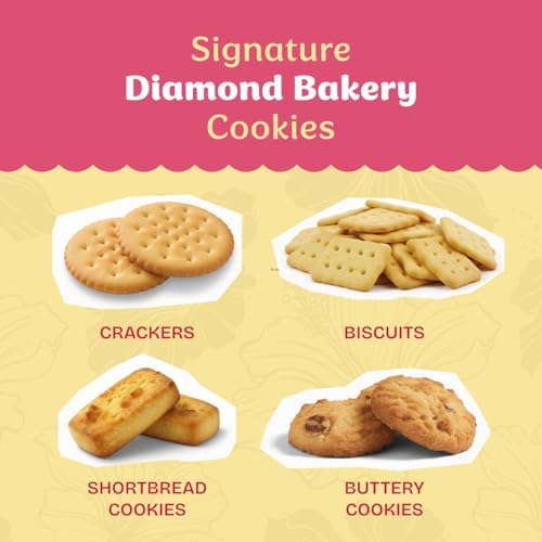 Diamond Bakery Coconut Biscuits – Made in Hawaii, Crunchy Biscuits with Finely Shredded Coconut Pieces, Thin Cookies, Crunchy Snack, 12oz, 3-Pack (Each 4oz Bag Contains 4 Servings)