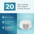 Adaptive Sound Technologies LectroFan Classic - Soothing Sound Machine for Sleep - Built-in Sleep Timer - Compact Design - Non-Looping Sounds - Speech Privacy - White