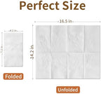 Disposable Napkins, 2-Ply 1200 Count Paper Dinner Napkins, White Napkins Bulk for Wedding Party Bathroom and Everyday Use (16.5” x 14.2”)
