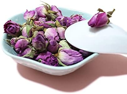 Dried Rose Buds Bulk Natural Dry Rose Buds for Tea, Crafts, Cake Decoration - 7oz (200g)