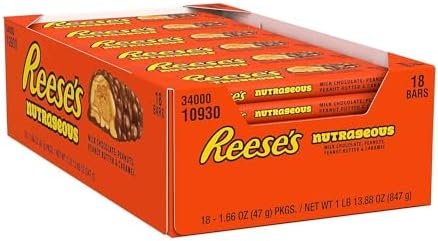 Reese's Nutrageous Bar, 1.66 oz., 18/Box (HEC10930)