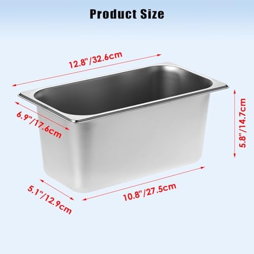 OwnMy 2PCS 5L Ice Buckets for Parties, Stainless Steel Ice Bucket for Freezer, Metal Ice Cubes Bins Storage Container for Freezer, Wine Beer Drink Cooling Buckets for Beverage Cocktails Champagne