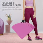 Soozier Pole Dance Crash Mat, 5ft Wide Foldable Pole Padding Crash Pad with Carrying Handles and 3.5" Thick EPE Foam for Dance Training and Exercise