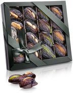 Malatya Pazari Mixed Stuffed Dates Gift Box – Medjool Dates Filled with Nuts & Dried Fruit – Gourmet Healthy Snack & Premium Gift Box, Unique Sweets, Halal, 14.1 Oz (400g)